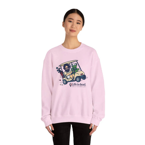 Grateful Dead - Joy Ridin' Jerry and The Bear | Life is dead. Crewneck Sweatshirt - StealieShop
